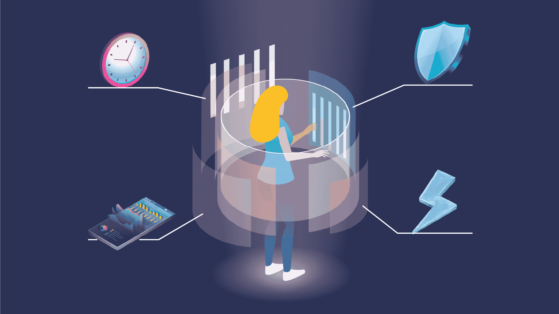 Secure login illustration